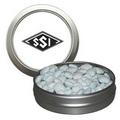 Silver Short Round Tin w/ Sugar Free Gum